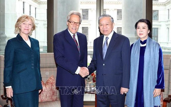 Tổng Bí thư Tô Lâm tiếp Công tước xứ Richmond Charles Henry Gordon-Lennox, đại diện Hoàng gia Anh