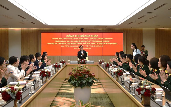 Phó Thủ tướng Hồ Đức Phớc làm việc với Tập đoàn Viettel