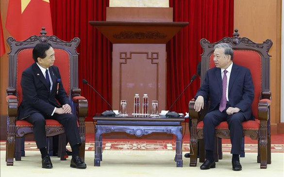 Tổng Bí thư Tô Lâm tiếp Thống đốc tỉnh Kanagawa (Nhật Bản)