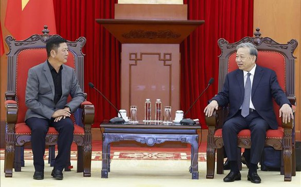 Tổng Bí thư Tô Lâm tiếp Lãnh đạo Tập đoàn Luxshare-ICT (Trung Quốc)