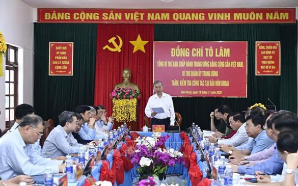 Tổng Bí thư Tô Lâm: Phát triển cụm đảo Hòn Khoai -  bước tiến của một Việt Nam khát vọng và tự cường