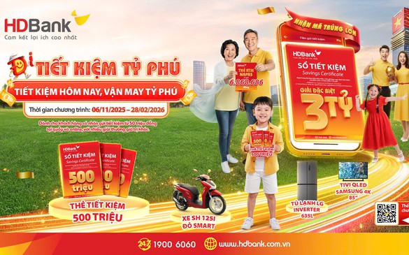 HDBank công bố chương trình  “Tiết kiệm Tỷ phú”