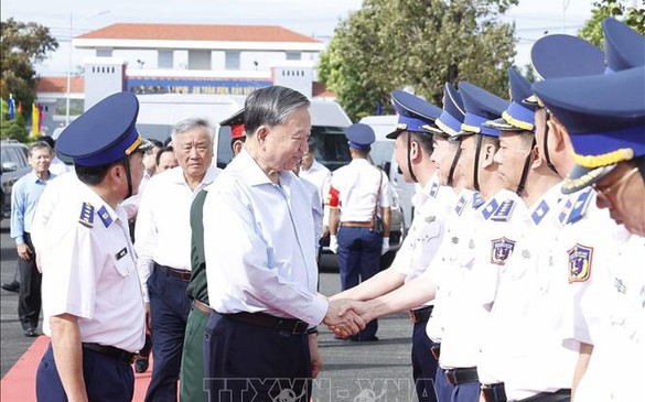 Tổng Bí thư Tô Lâm: Tập trung xây dựng Cảnh sát biển Việt Nam theo hướng 'tinh, gọn, mạnh' tiến thẳng lên hiện đại