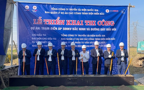 Triển khai thi công dự án trạm biến áp 500 kV Bắc Ninh và đường dây đấu nối