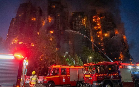 Chưa ghi nhận trường hợp công dân Việt Nam nào bị ảnh hưởng trong vụ cháy chung cư ở Hong Kong (Trung Quốc)