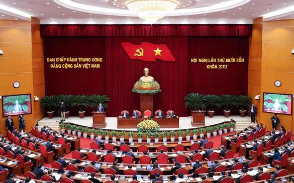 Thông cáo báo chí về ngày làm việc thứ nhất Hội nghị Trung ương 14 khóa XIII