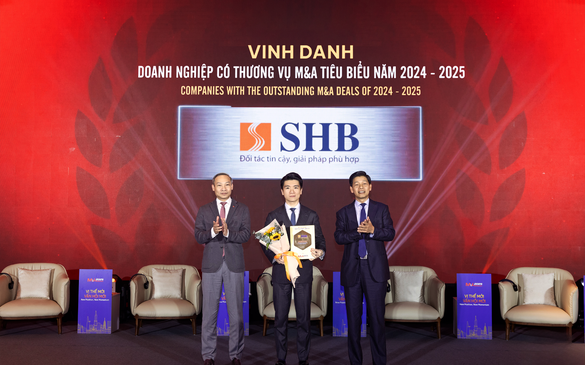 SHB là ‘Doanh nghiệp có thương vụ M&A tiêu biểu năm 2024-2025’