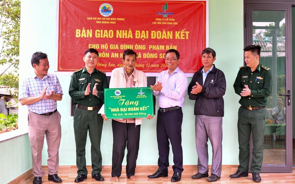 Khánh thành nhà đại đoàn kết do BSR tài trợ tại tỉnh Quảng Ngãi