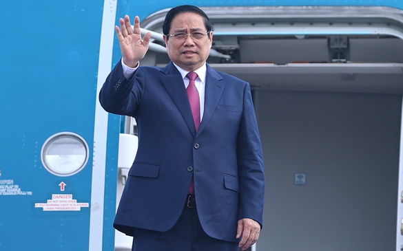 Thủ tướng Phạm Minh Chính lên đường tới Lào đồng chủ trì Kỳ họp 48 Ủy ban liên Chính phủ Việt Nam-Lào