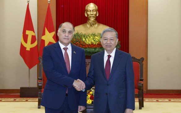 Tổng Bí thư Tô Lâm tiếp Thư ký Hội đồng An ninh Belarus