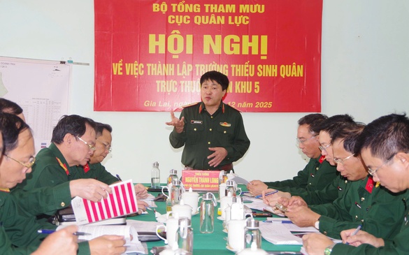 Hoàn thiện đề án thành lập Trường Thiếu sinh quân thuộc Quân khu 5