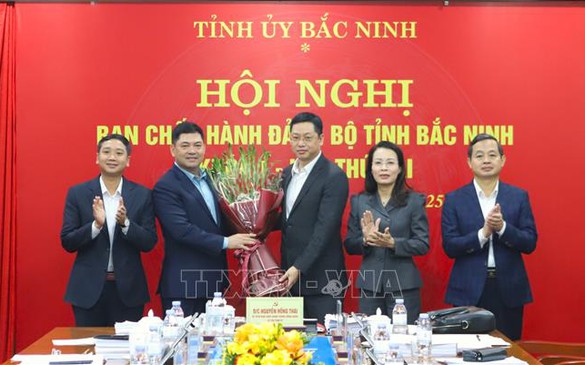 Đồng chí Trần Huy Phương được bầu giữ chức Phó Bí thư Tỉnh ủy Bắc Ninh