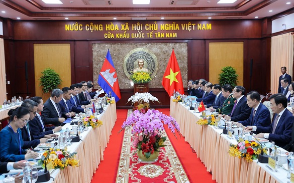 Thủ tướng Phạm Minh Chính hội đàm với Thủ tướng Campuchia Hun Manet