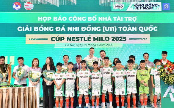 Nestlé MILO tiếp tục đồng hành cùng Giải Bóng đá nhi đồng toàn quốc 2025