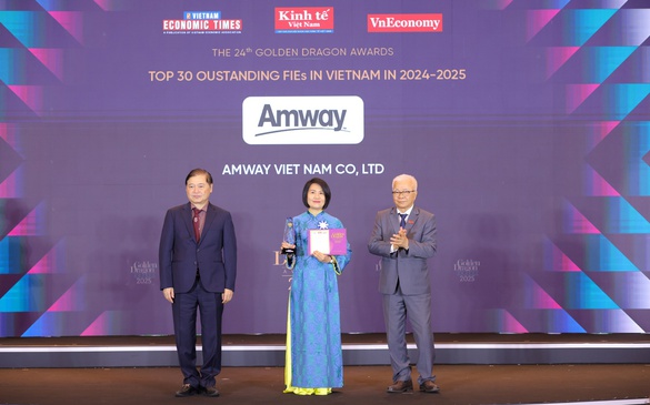 Amway Việt Nam vinh dự là doanh nghiệp FDI xuất sắc về dinh dưỡng và chăm sóc sức khỏe chủ động