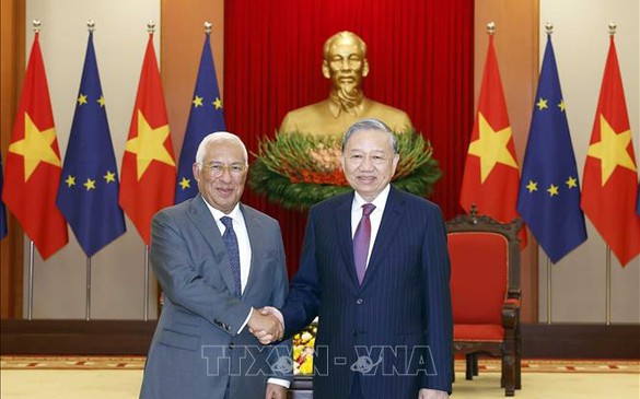 Tổng Bí thư Tô Lâm tiếp Chủ tịch Hội đồng châu Âu