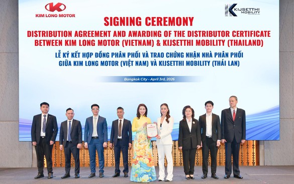 Chính thức đặt chân vào thị trường Thái Lan, KIM LONG MOTOR thiết lập nhà phân phối đầu tiên tại Đông Nam Á