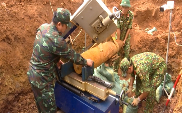 A fifth of Viet Nam's soil remains contaminated with unexploded ordnance