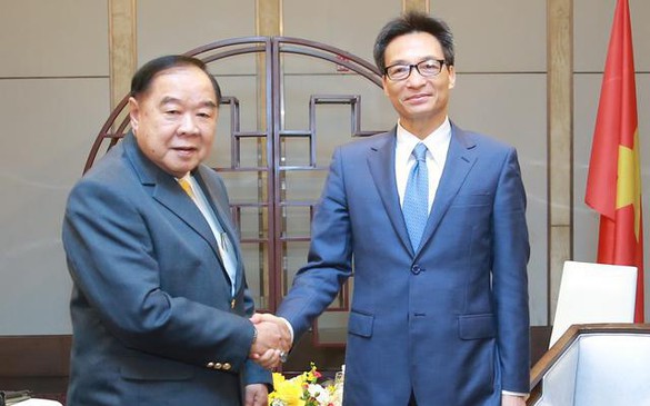 越南政府副总理武德儋会见泰国政府副总理兼泰国奥委会主席
