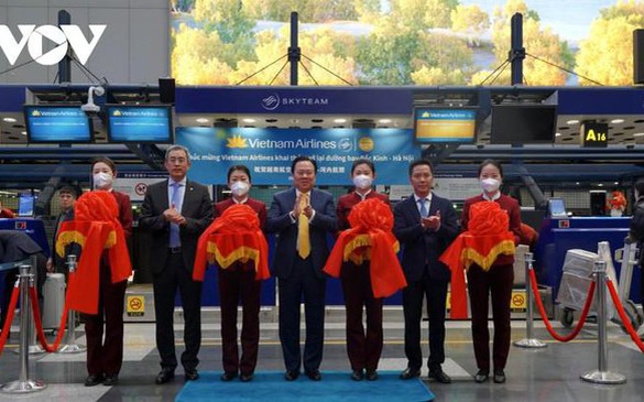 越航中国北京至河内定期航班正式复飞