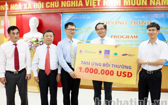 Formosa nhận hơn 50 tỷ đồng tiền bảo hiểm và hỗ trợ