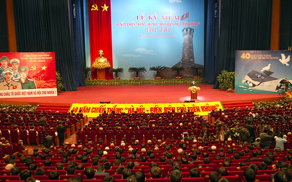 Kỷ niệm trọng thể 40 năm Chiến thắng “Hà Nội - Điện Biên Phủ trên không”