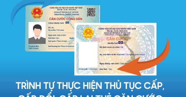Cấp đổi thẻ căn cước trực tuyến được giảm 50% lệ phí