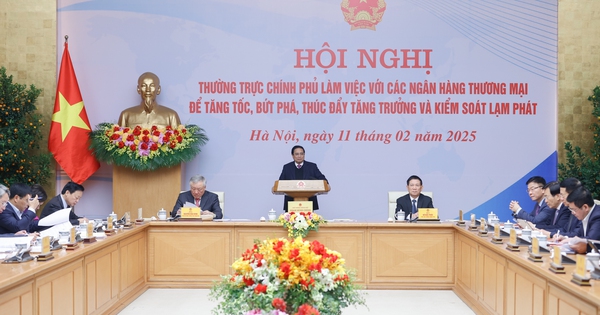 Thủ tướng chủ trì Hội nghị Thường trực Chính phủ làm việc với các ngân hàng thương mại