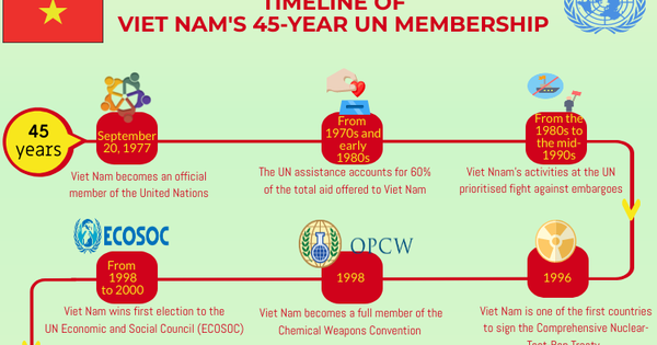 INFOGRAPHICS: Timeline of Viet Nam's 45-year UN membership
