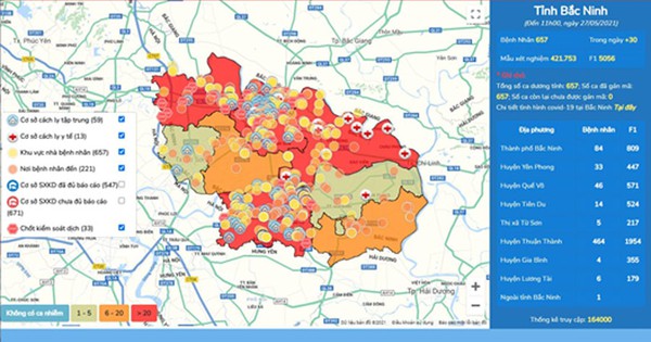 Bản đồ dịch tễ Bắc Ninh là một công cụ mạnh mẽ để giúp bạn hiểu rõ hơn về tình hình dịch bệnh tại tỉnh Bắc Ninh. Với các thông tin chi tiết và chính xác, bạn có thể dễ dàng đưa ra các quyết định cho gia đình và cộng đồng. Hãy sử dụng công cụ này để cùng nhau đẩy lùi COVID-19 tại Bắc Ninh!