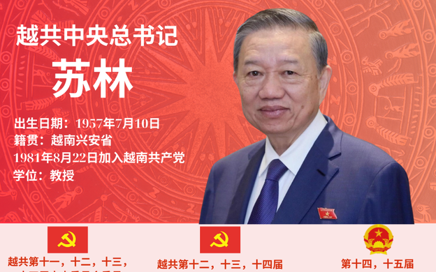 越共中央总书记苏林简历