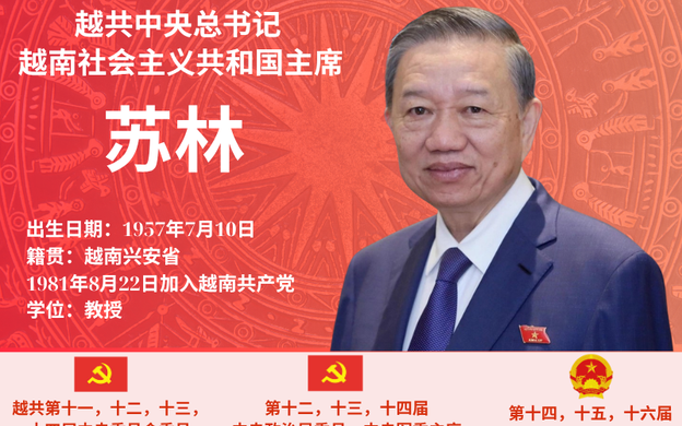 越共中央总书记、国家主席苏林的简历
